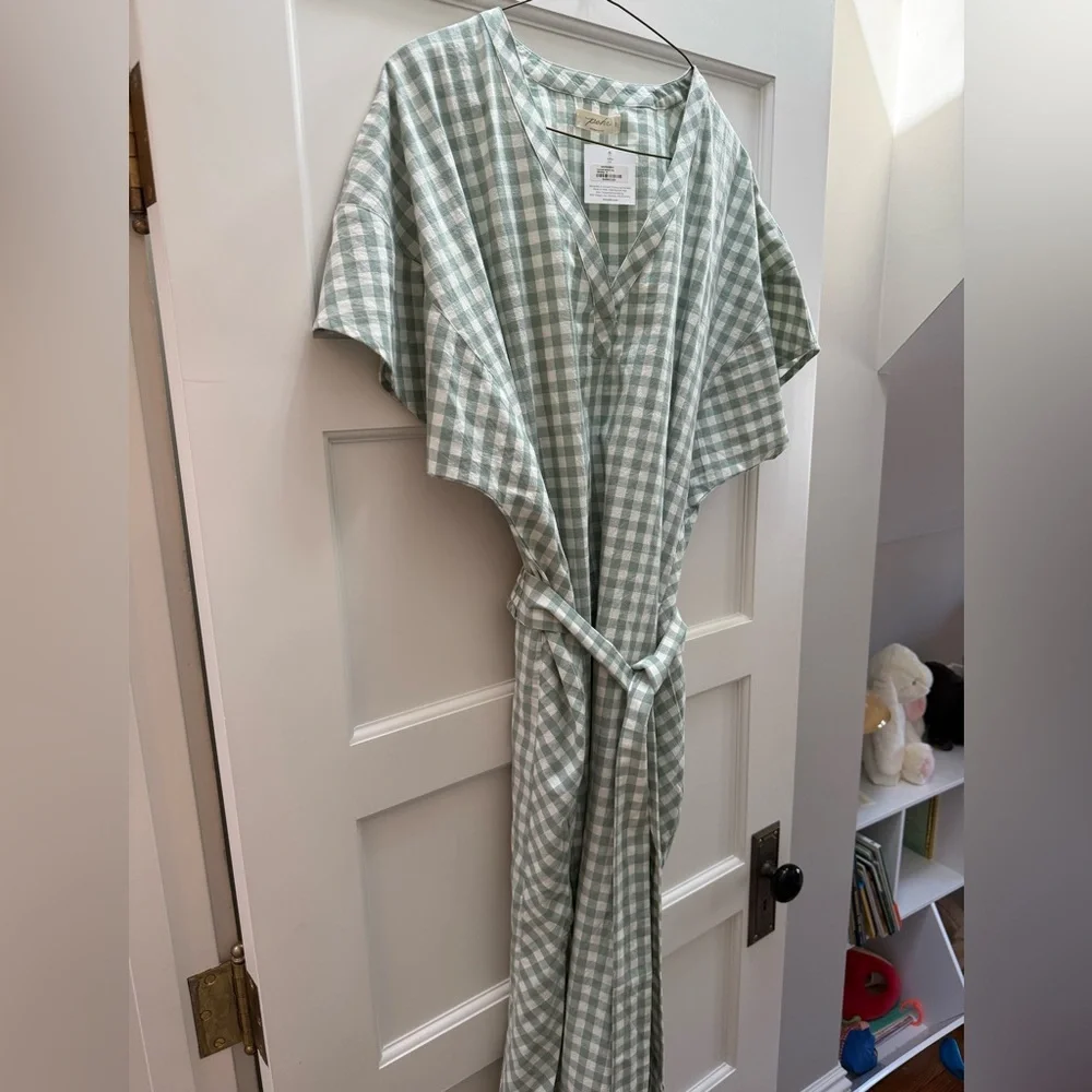 Pehr Gingham Caftan Dress - Picture 2 of 3